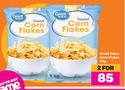 Great Value Corn Flakes-For 2 x 1kg