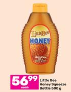 Little Bee Honey Squeeze Bottle-500g Each