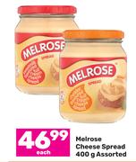 Melrose Cheese Spread Assorted-400g Each