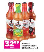 Nando's Peri Peri Sauce Assorted-250ml Each