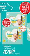 Pampers New Born Premium Care Nappies-Per 2-Pack