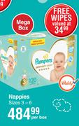 Pampers  Premium Care Nappies-Per Box