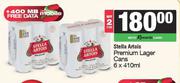 Stella Artois Premium Lager Cans-For 2 x 6 x 410ml