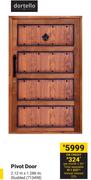 Dortello Pivot Door Studded 713498-2.12m X 1.286m