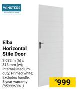 Winsters Elba Horizontal Stile Door 850006301-2.032m(h) X 813mm(w)
