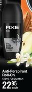 Axe Anti Perspirant Roll On Assorted-50ml Each