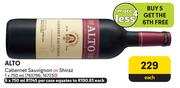 Alto Cabernet Sauvignon Or Shiraz-750ml Each