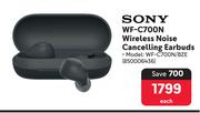 Sony Wireless Noise Cancelling Earbuds WF-C700N/BZE-Each