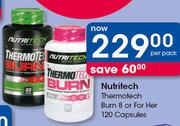 Nutritech Thermotech Burn 8 Or For Her Capsules 120's-Per Pack