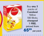 Canderel Yellow Sticks-100's Per Pack