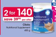 Clicks Nutritional Supplements-2X400g