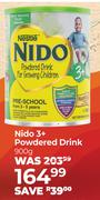 Nestle Nido 3+ Powdered Drink-900g