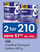 USN Creatine Transport System-2X650g