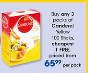 Canderel Yellow Sticks-100's Per Pack