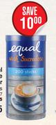 Equal Sucralose Sweetener 298657-200 Sticks