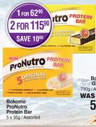 Bokomo ProNutro Protein Bar Assorted-For 1 x 5 x 35g