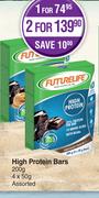Future Life High Protein Bars 200g Assorted -For 2 x 4 x 50g