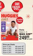 Huggies Jumbo Pack Pants Sizes 3-6-Per Pack