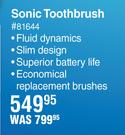 Aquasonic Sonic Toothbrush