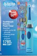 B Brite Toothbrush Electric Flash Timer Assorted-Each