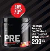 Primal Pre High Potency Pre-Workout Assorted-510g