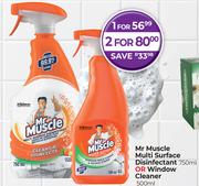 Mr Muscle Multi Surface Disinfectant 750ml Or Window Cleaner 500ml-For 1
