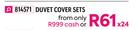 Paxon Basic 6 Piece Duvet Cover Sets (Double)