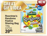 Rowntree's Randoms Festive Sharing Bag-130g
