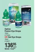 Optive Fusion Eye Drops 10ml Or Gel Eye Drops 10ml-Each