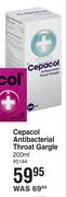 Cepacol Antibacterial Throat Gargle-200ml