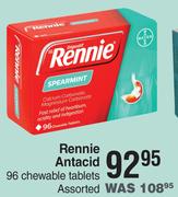 Rennie Antacid 96 Chewable Tablets Assorted