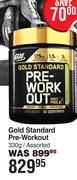 Gold Standard Pre-Workout Assorted-330g