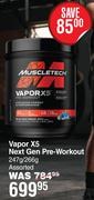 Muscletech Vapor X5 Next Gen Pre- Workout Assorted-247g/266g