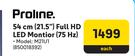 Proline 54cm (21.5") Full HD LED Monitor 75Hz M21U1