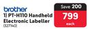 Brother PT-H110 Handheld Electronic Labeller