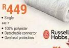 Russell Hobbs Fleecy Electric Blanket Single