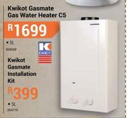 Kwikot Gasmate 5Ltr Gas Water Heater Installation Kit