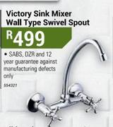 Victory Sink Mixer Wall Type Swivel Spout