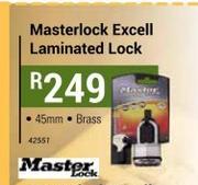 Masterlock Excell Laminated Lock 45mm In Brass