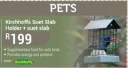 Kirchhoffs Suet Slab Holder + Suet Slab