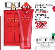 Elizabeth Red Door DET-100ml Plus Free Perfumed Body Lotion-100ml