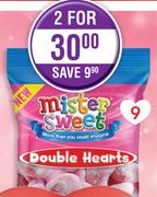 Mister Sweet Double Hearts-2 x 125g