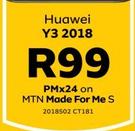 Huawei Y3 2018 LTE-On MTN Made For Me S
