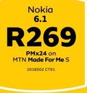 Nokia 6.1 LTE-On MTN Made For Me S