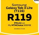 Samsung Galaxy 7" Tab 3 Lite 3G T116-On My MTNChoice 500MB
