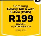Samsung Galaxy 10.1" Tab A With S-Pen P585 LTE-On My MTNChoice 2GB