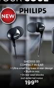 Philips Compact In-Ear SHE3555 00