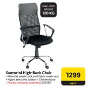 Santorini High Back Chair-Each