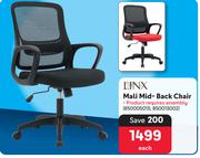 Linx Mali Mid Back Chair-Each