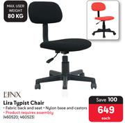 Linx Lira Typist Chair-Each